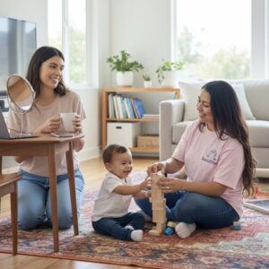 QuickSitters babysitter in San Diego playing with kids